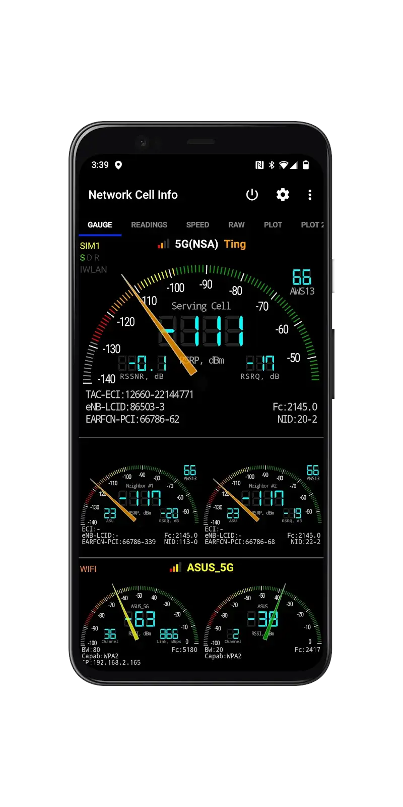 Network Cell Info & Wifi screenshot 1