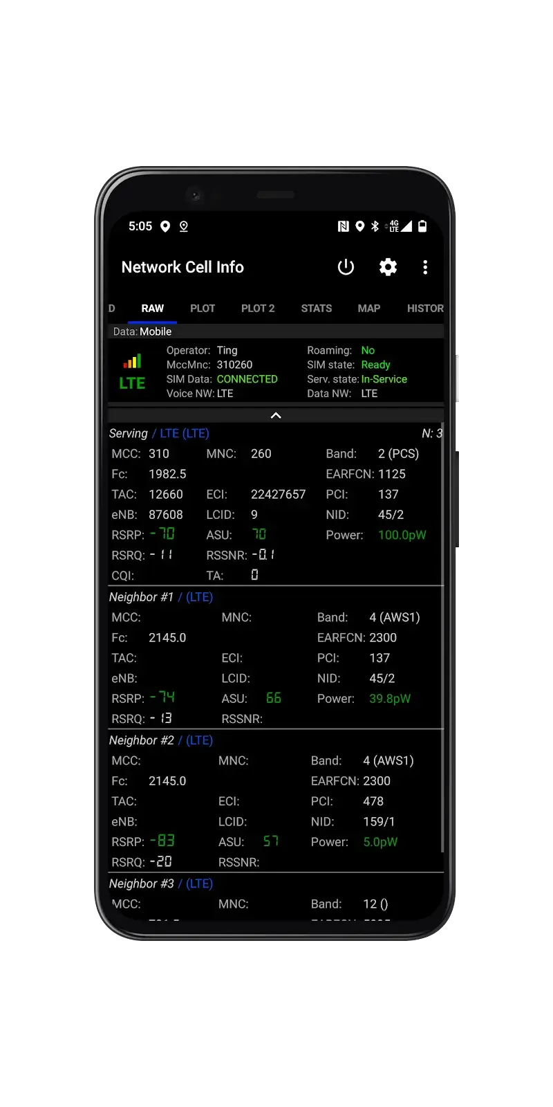Network Cell Info & Wifi screenshot 1