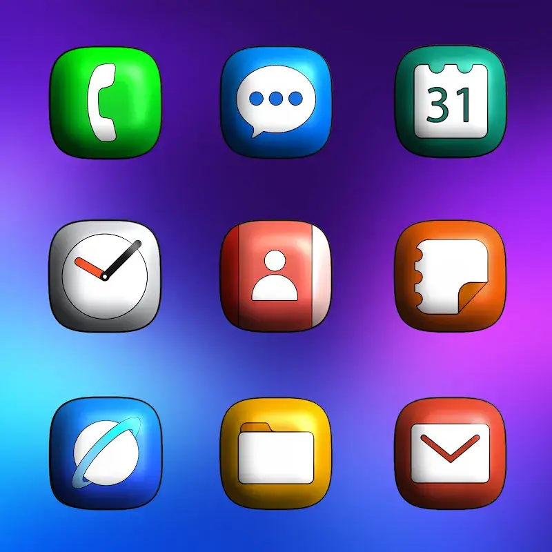 One UI 3D - Icon Pack screenshot 1