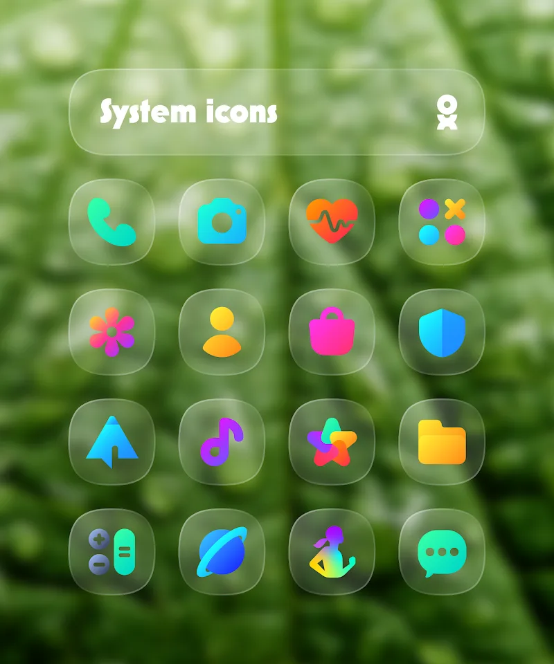One UI Glass Color Icon Pack screenshot 1