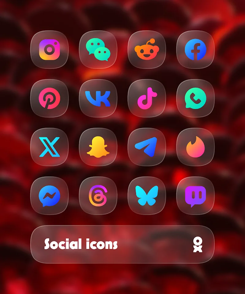One UI Glass Color Icon Pack screenshot 1