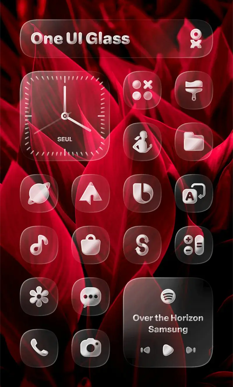 One UI Glass Icon Pack screenshot 1