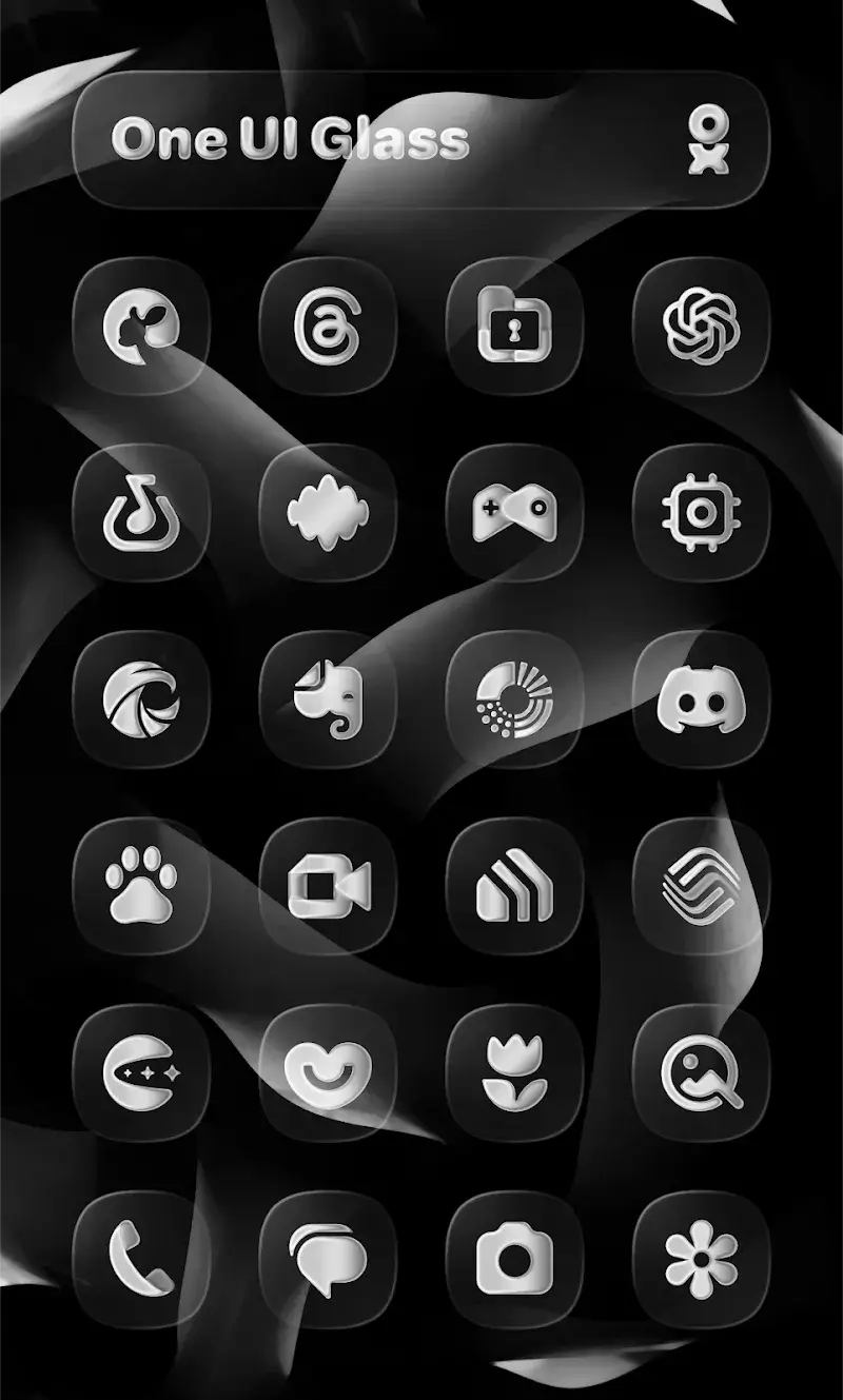 One UI Glass Icon Pack screenshot 1