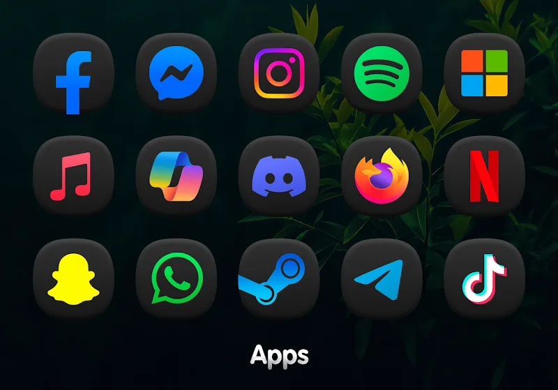 OneDark 3D - Icon Pack screenshot 1