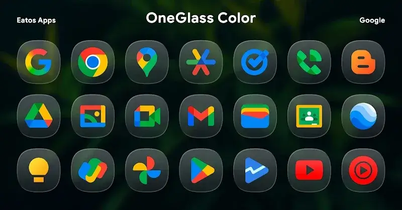 OneGlass 8 (Color) - Icon Pack screenshot 1