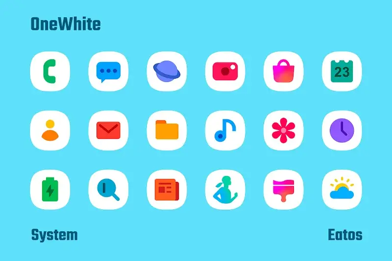 OneWhite - Icon Pack screenshot 1