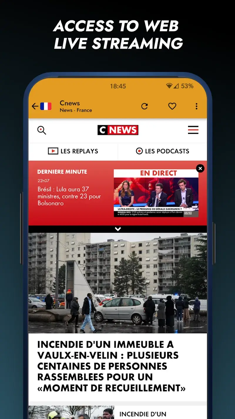 Orbitv: World TV Channels screenshot 1