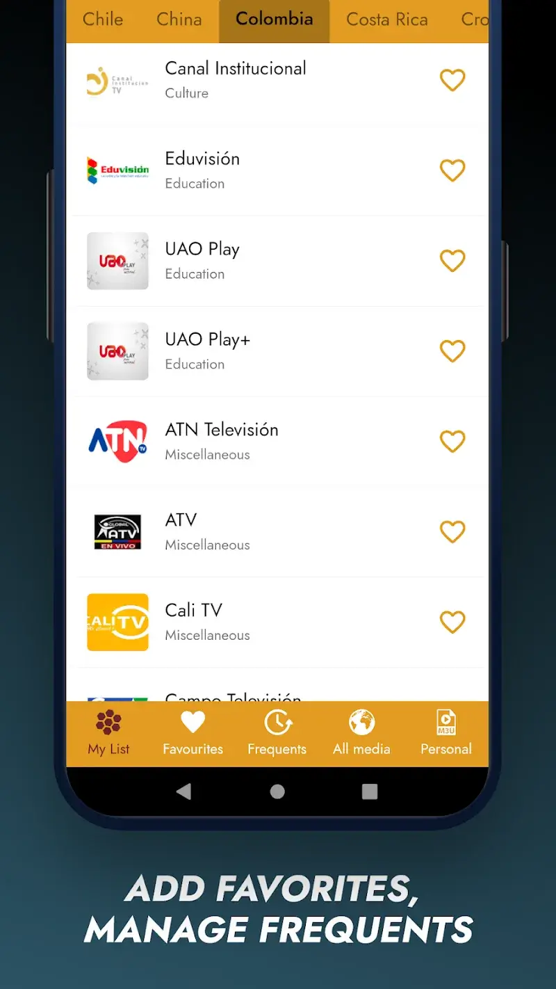 Orbitv: World TV Channels screenshot 1