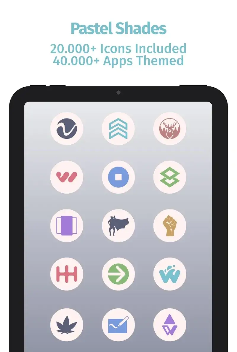 Pastel Light Icon Pack screenshot 1