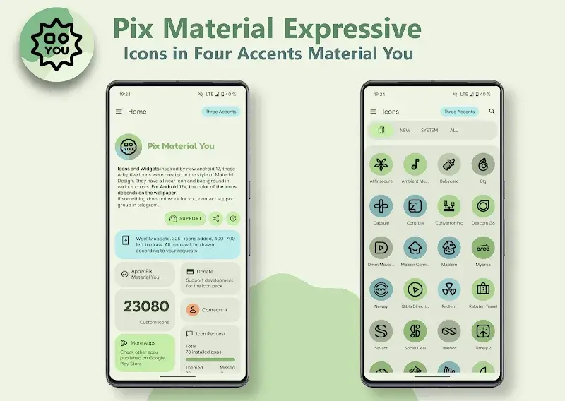 Pix Material Expressive Icons screenshot 1