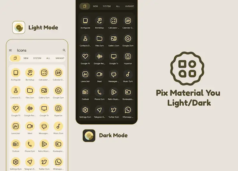 Pix Material You Light/Dark screenshot 1