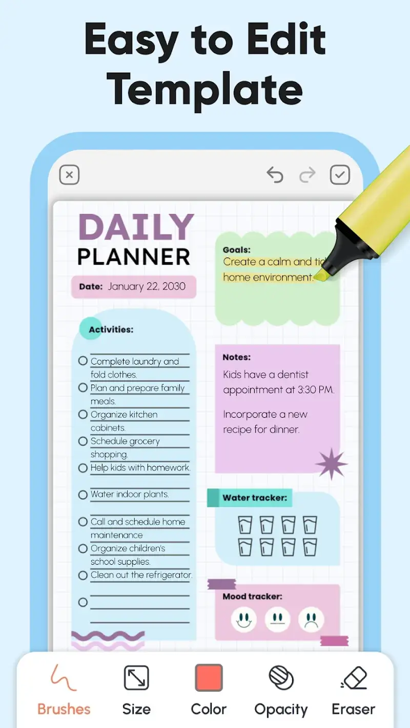 Daily Planner and Journal screenshot 1