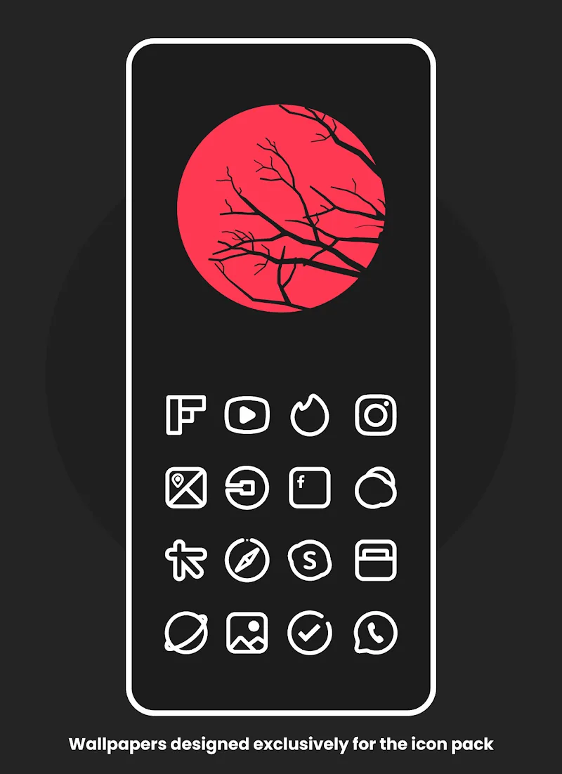 Plume Line - Icon Pack screenshot 1