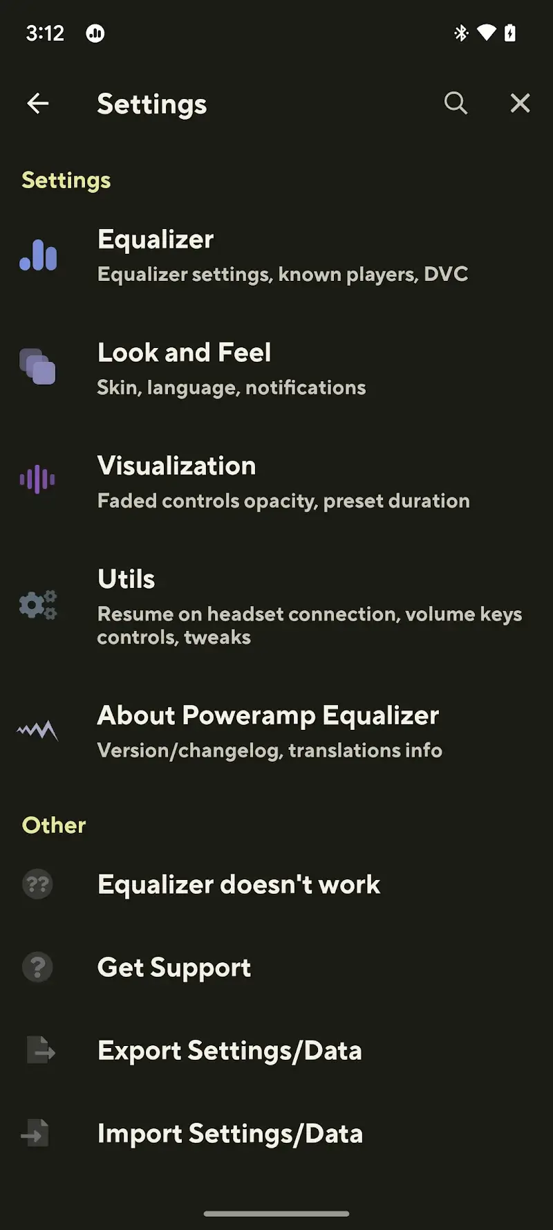 Poweramp Equalizer screenshot 1