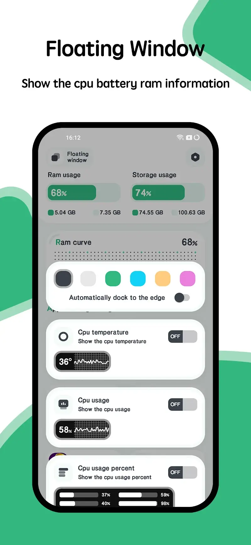 Powerful RAM Monitor Pro (Powerful Cleaner) screenshot 1