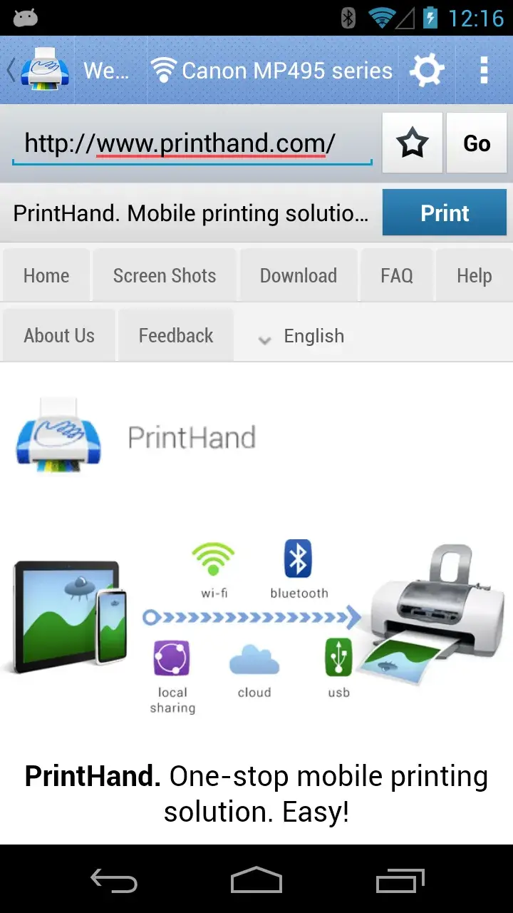 PrintHand Mobile Print screenshot 1