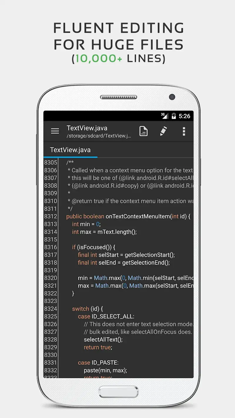 QuickEdit Text Editor Pro screenshot 1