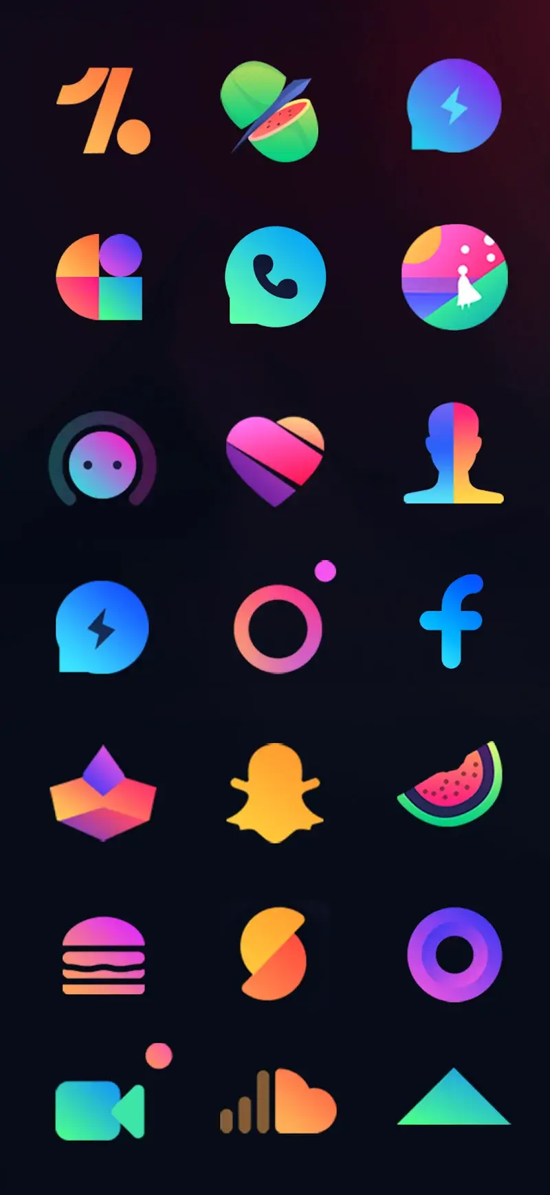 Radient Icons screenshot 1