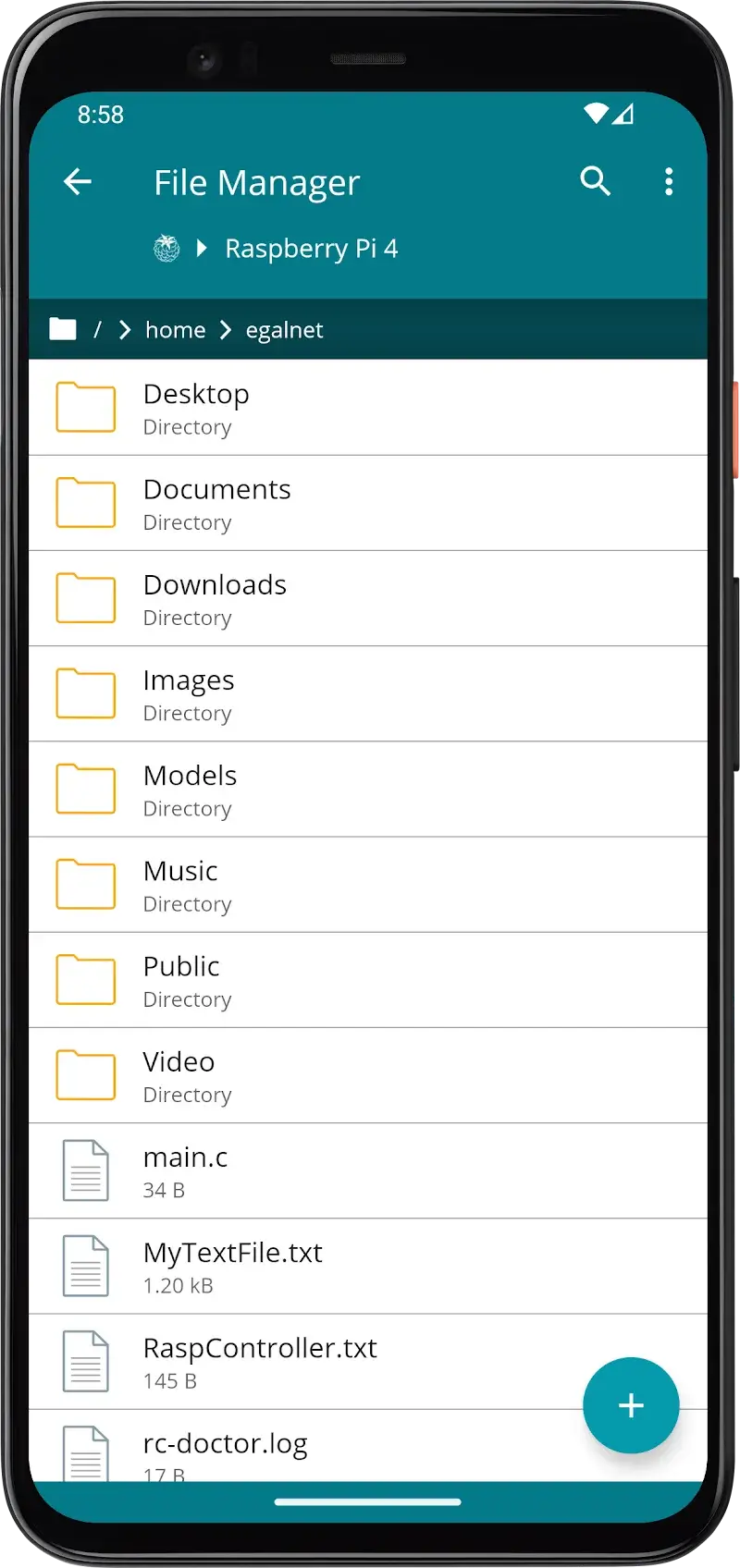 RaspController screenshot 1
