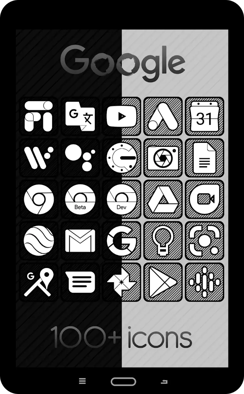 Raya Black Icon Pack screenshot 1