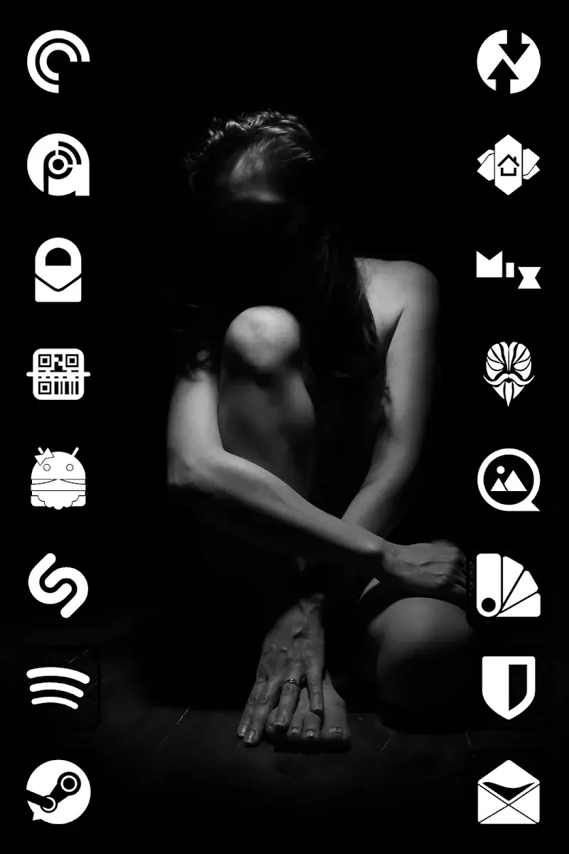 Raya Black Icon Pack screenshot 1