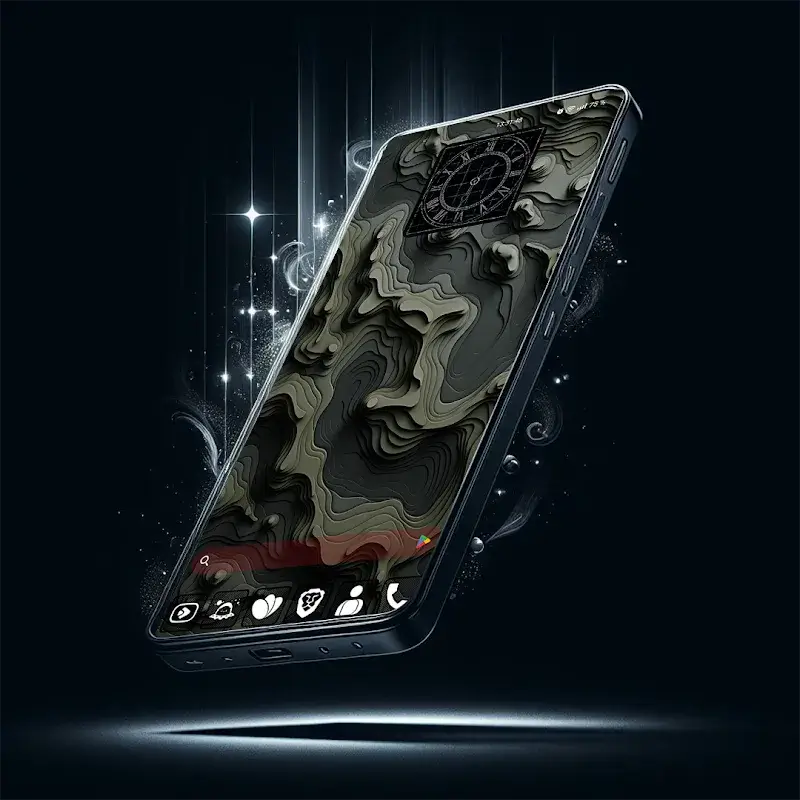 Raya Black Icon Pack screenshot 1