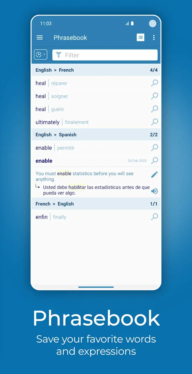 Reverso Translate and Learn screenshot 1