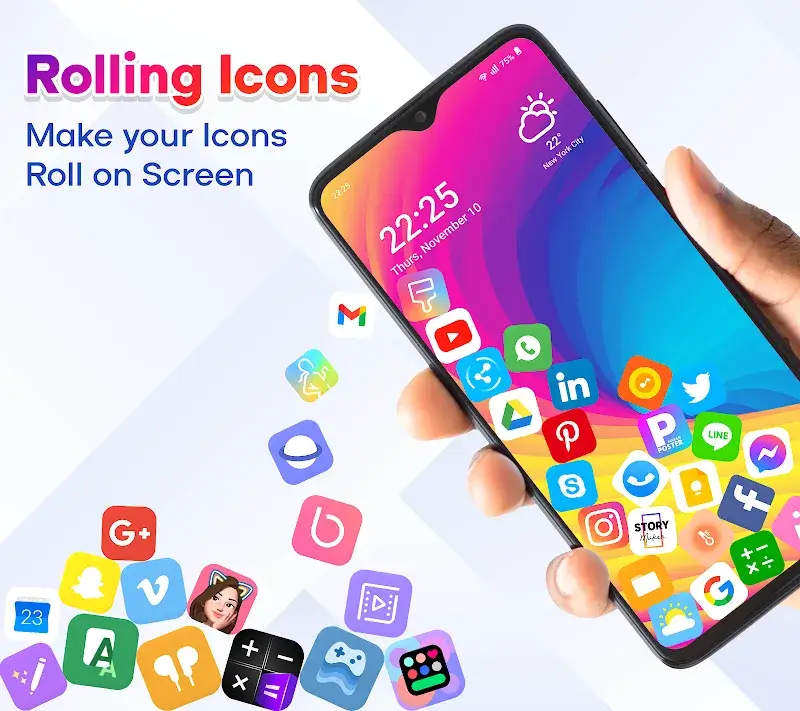 Rolling Icon screenshot 1