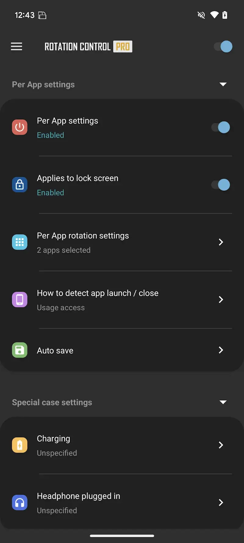 Rotation Control Pro screenshot 1