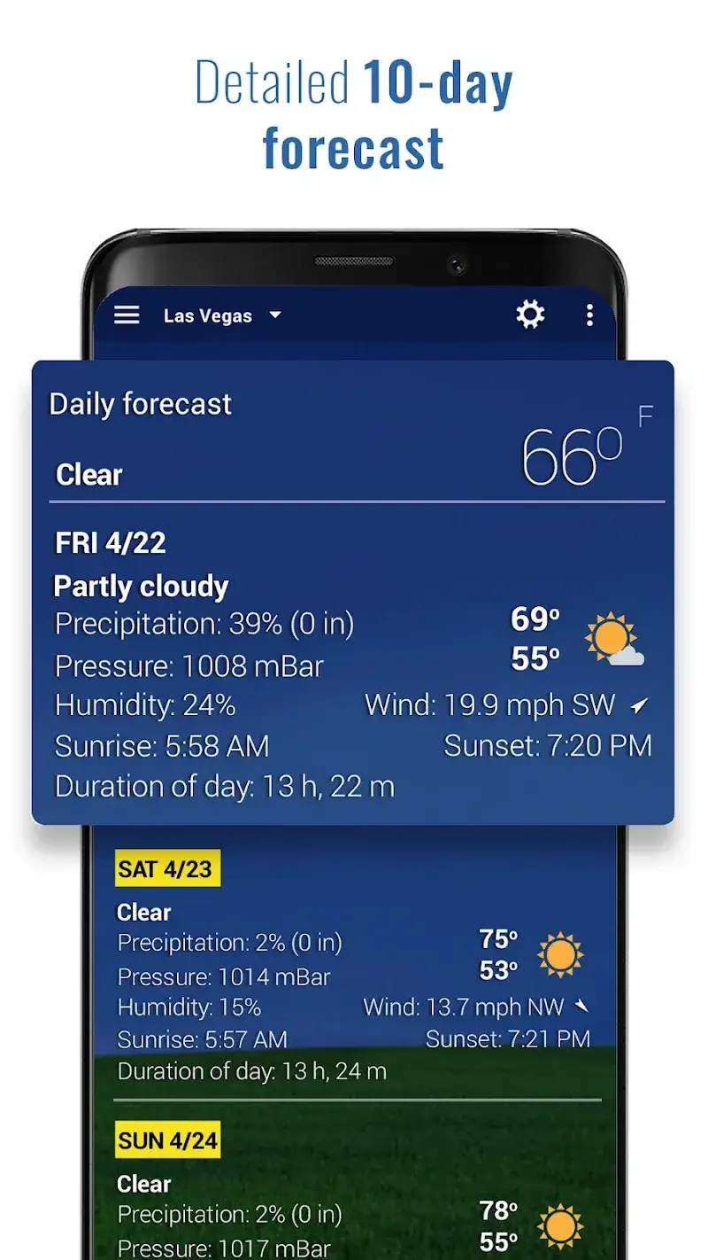 Sense V2 Flip Clock & Weather screenshot 1