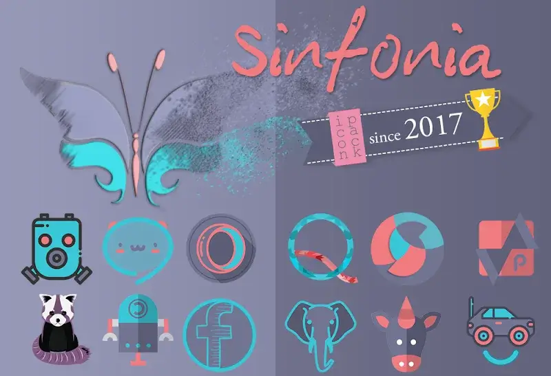 Sinfonia Icon Pack Pure design screenshot 1