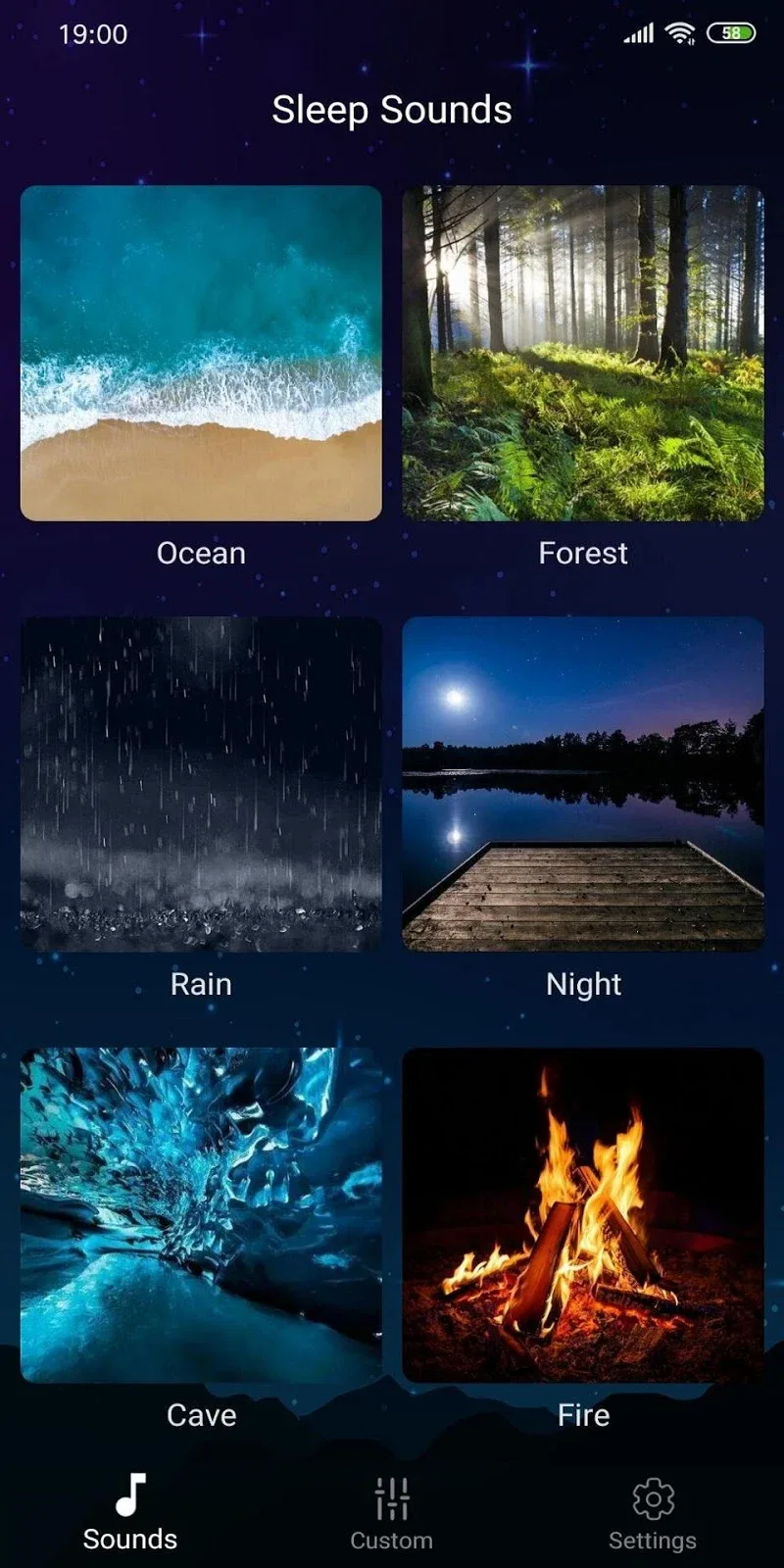 Sleep Sounds - relaxing sounds screenshot 1