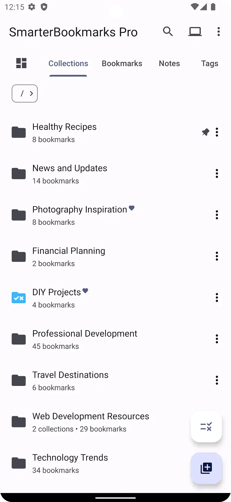 Smarter Bookmarks screenshot 1