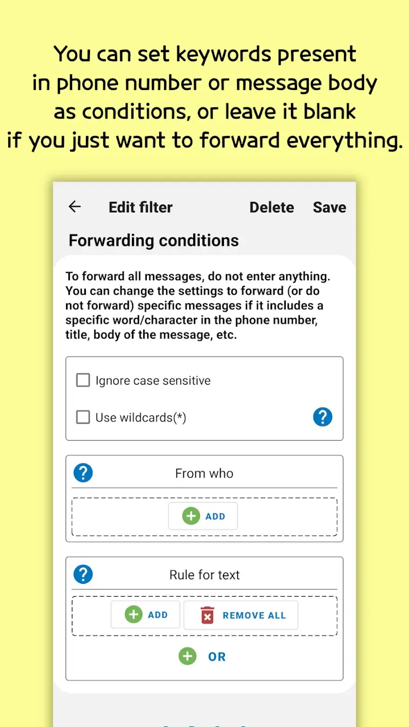 SMS Forwarder screenshot 1