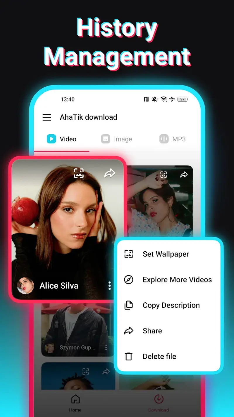 AhaTok Downloader screenshot 1