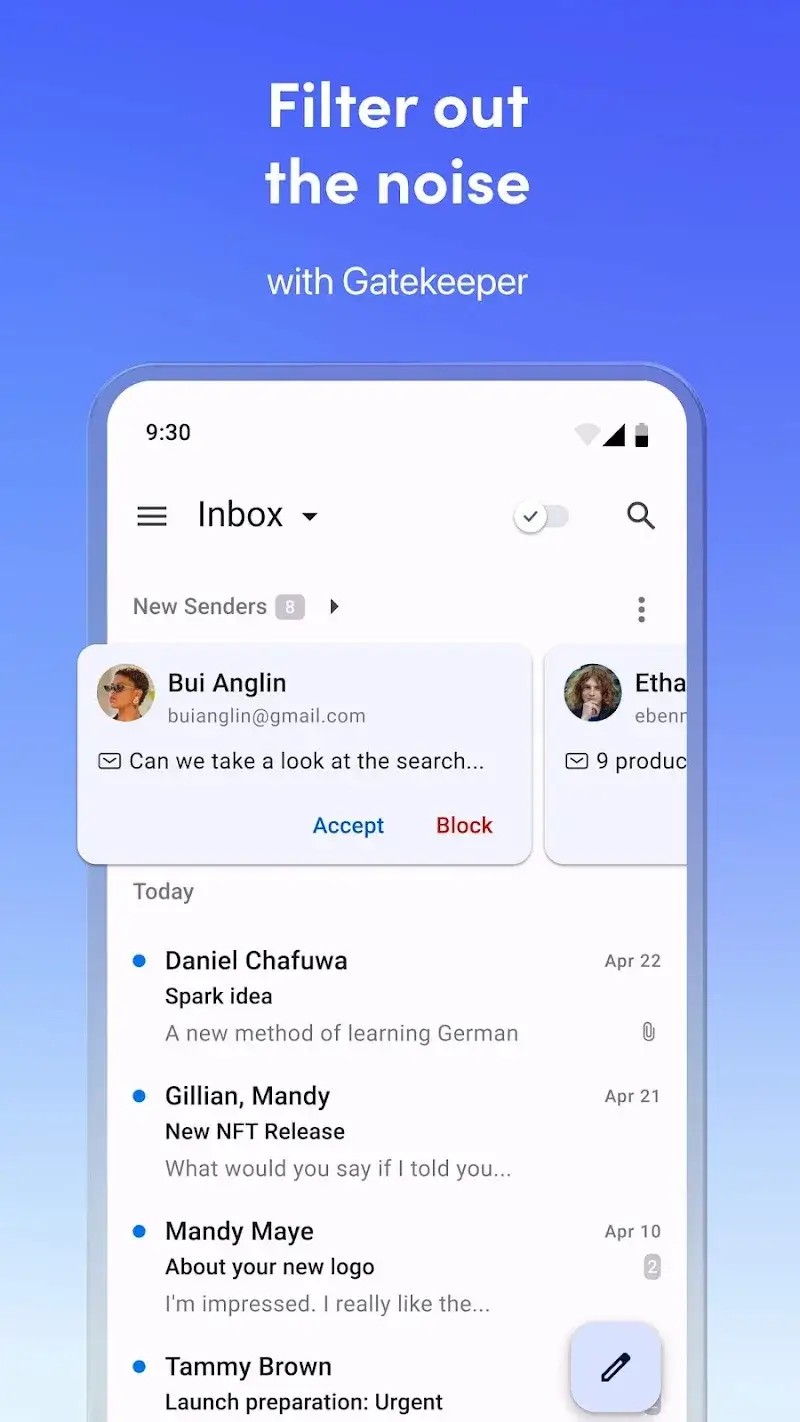 Spark Mail: AI Email, Calendar screenshot 1