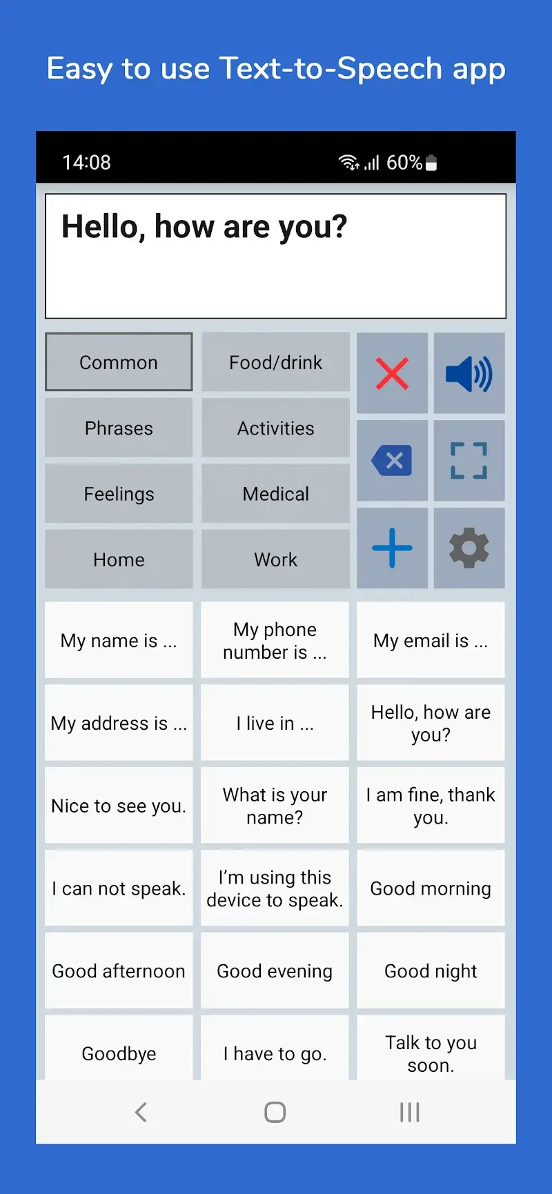 Speech Assistant AAC screenshot 1