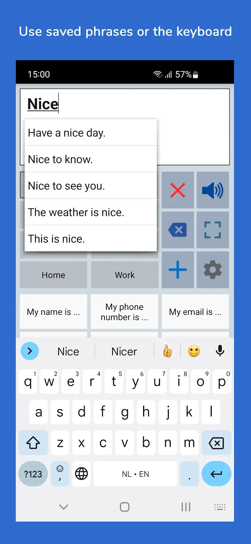 Speech Assistant AAC screenshot 1