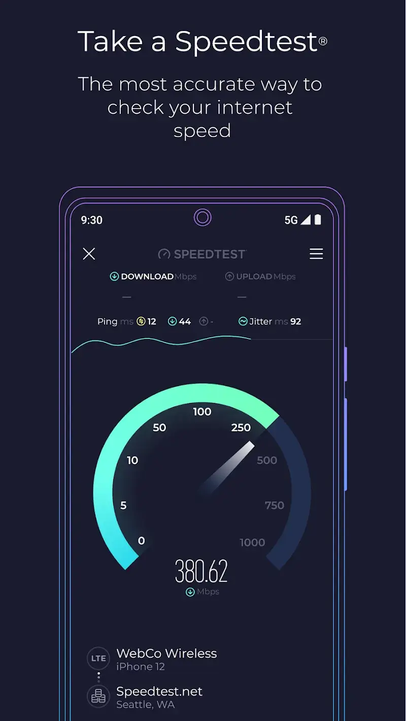 Speedtest by Ookla screenshot 1