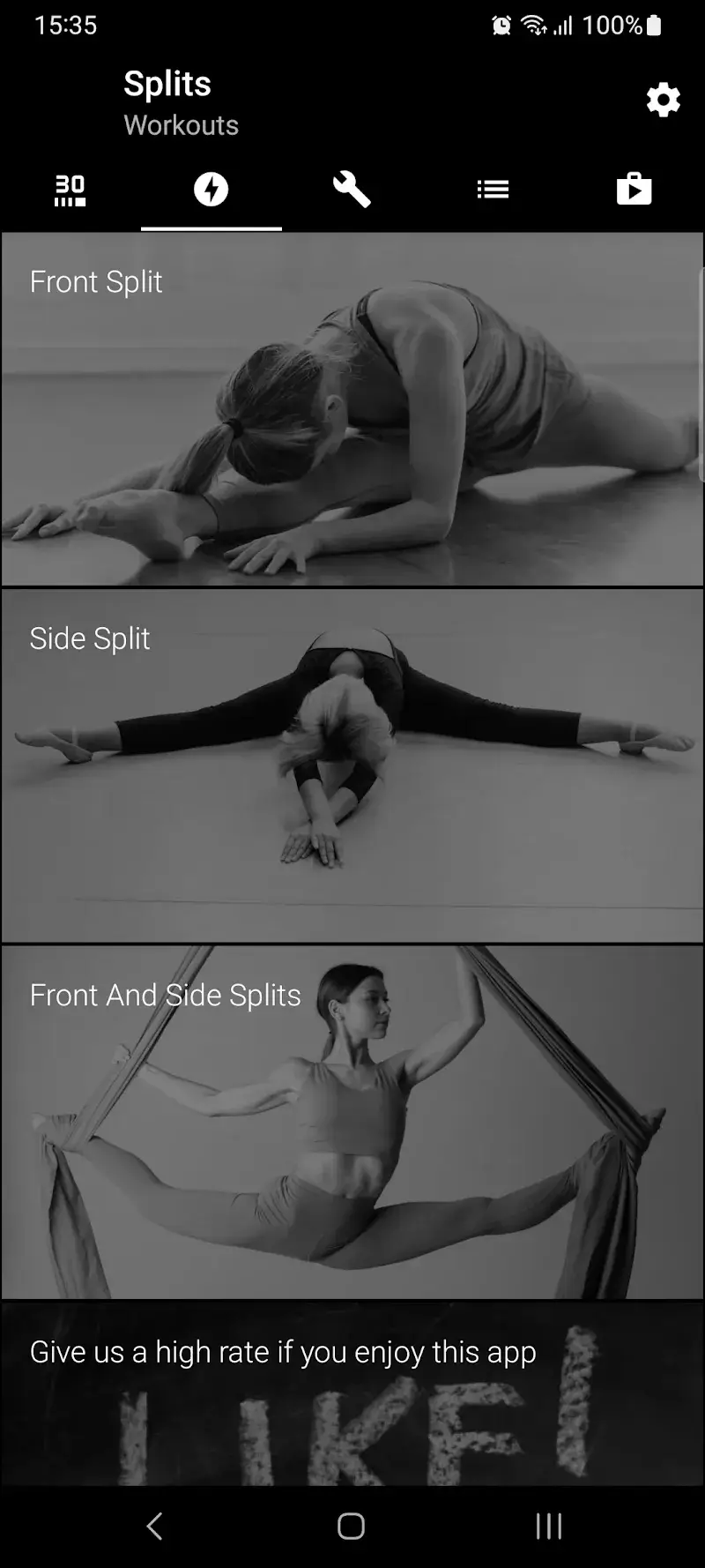 Splits. Stretching in 30 days screenshot 1