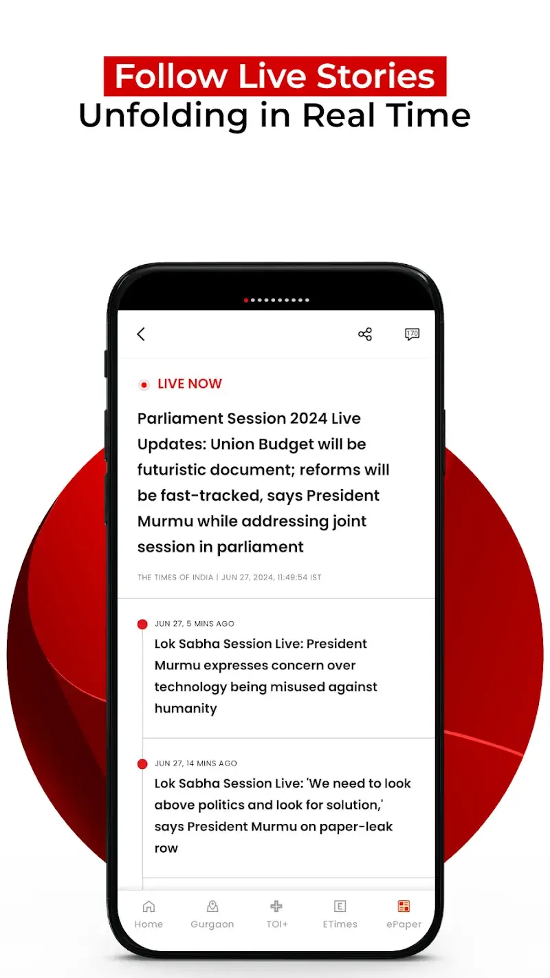 Times Of India (TOI) screenshot 1