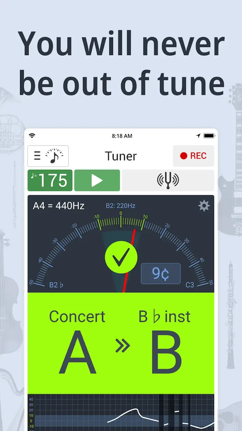 Tuner Metronome screenshot 1