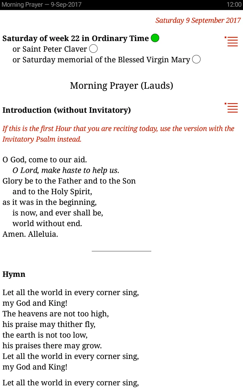 Universalis screenshot 1