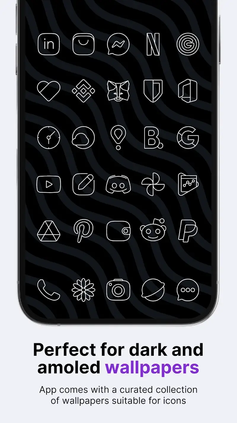 Vera Outline White Icon Pack screenshot 1