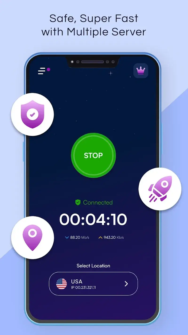 VPN Pronto : Fast & Secure VPN screenshot 1