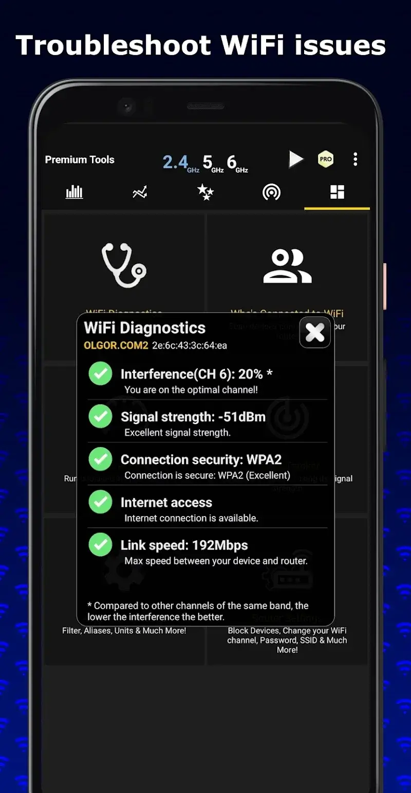 WiFi Analyzer screenshot 1