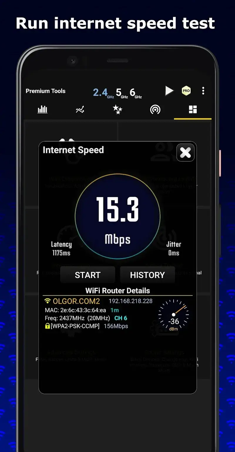 WiFi Analyzer screenshot 1