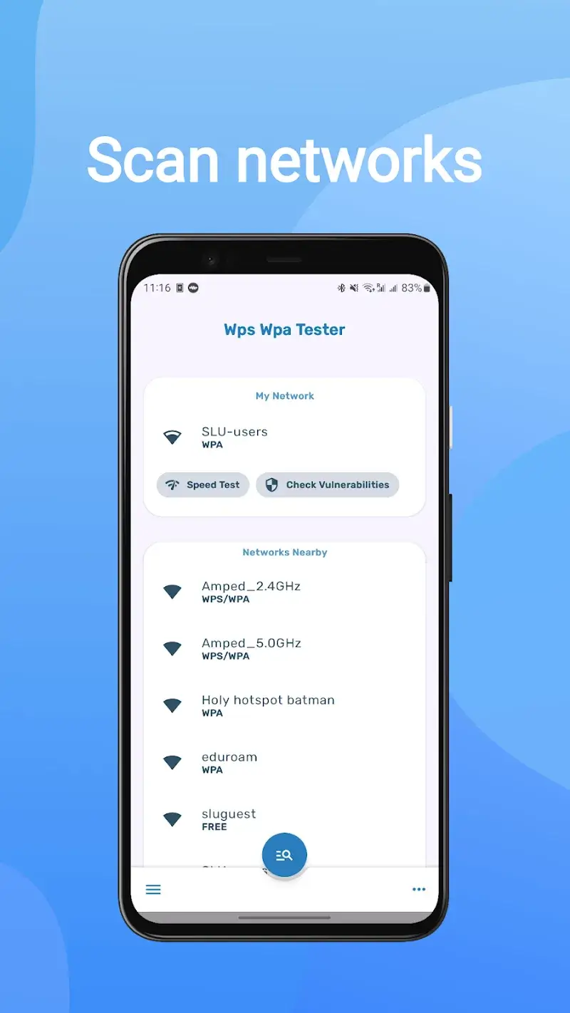 WIFI WPS WPA TESTER screenshot 1
