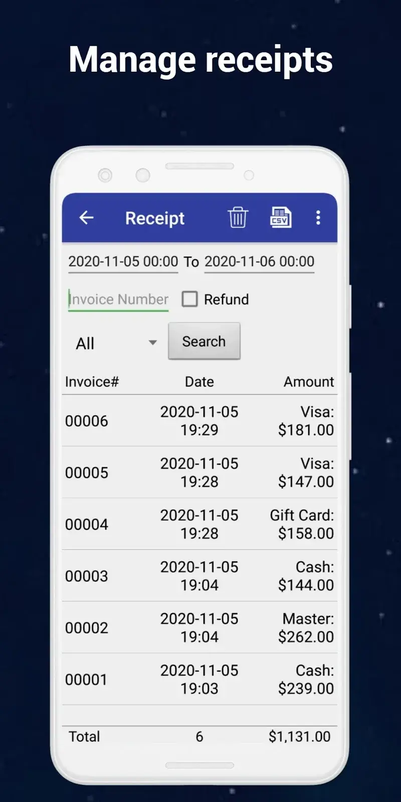W&O POS screenshot 1