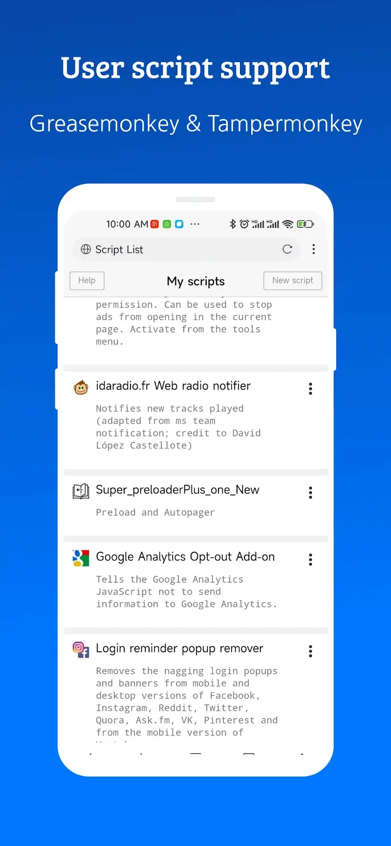 XBrowser screenshot 1